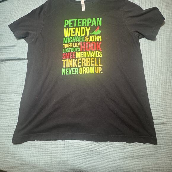 peter pan, wendy, michael, john, tiger lily, hook, smee, tinke ect tshirt xl - Picture 1 of 8